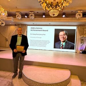 Jerry Yeo, PhD with Award